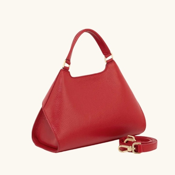 Arcadia EMMA large red hobo leather made in Italy bag - Picture 3 of 5